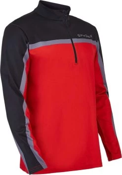 Spyder Men's Vortex Quarter Zip T-Neck 2020-2021 23 Spyder Men's Vortex Quarter Zip T-Neck 2020-2021 -Ski clothing for me! 205034 600 red gallery6 final