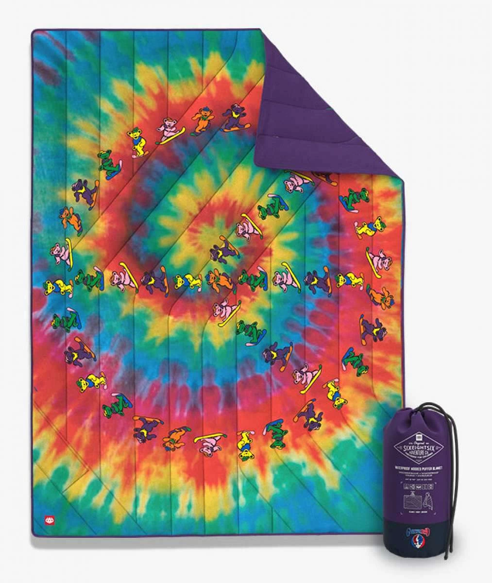 686 X Grateful Dead Waterproof Hodded Puffer Blanket 2022-2023 - Image 2