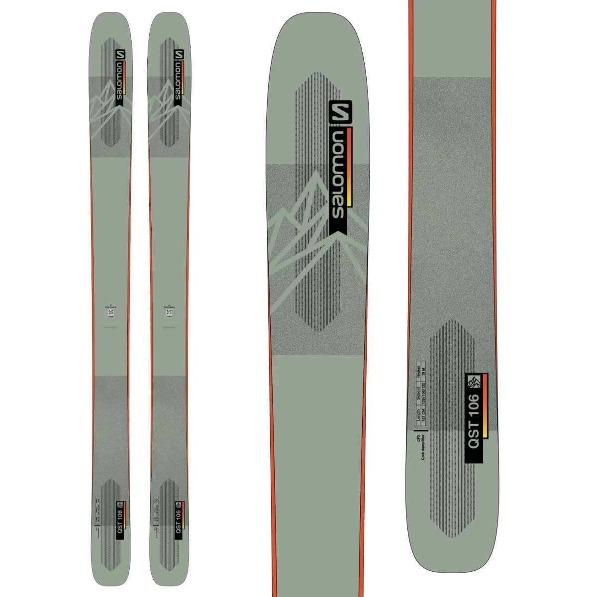 Salomon QST 106 Flat Ski 2021-2022 3 Salomon QST 106 Flat Ski 2021-2022