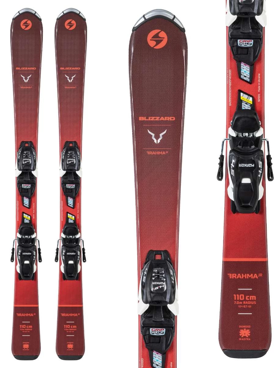 Blizzard Junior's Brahma Jr System Ski With 4.5 FDT Ski Bindings 2022-2023