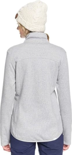 Roxy Ladies' Harmony Shimmer Zip-Up Mock Neck Fleece 2019-2020 15 Roxy Ladies' Harmony Shimmer Zip-Up Mock Neck Fleece 2019-2020 -Ski clothing for me! erjft03962 harmonyshimmer sjeh heather grey gallery3 final
