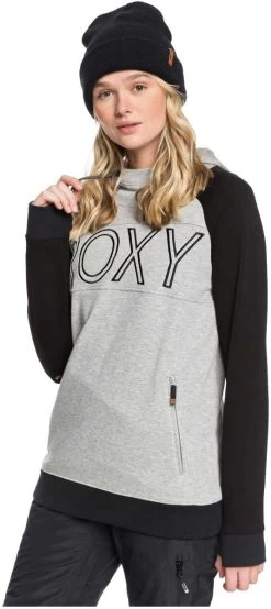 Roxy Ladies' Liberty Pullover Technical Hoodie 2019-2020 25 Roxy Ladies' Liberty Pullover Technical Hoodie 2019-2020 -Ski clothing for me! erjft03970 libertyhoodie sjeh heather grey gallery2 final