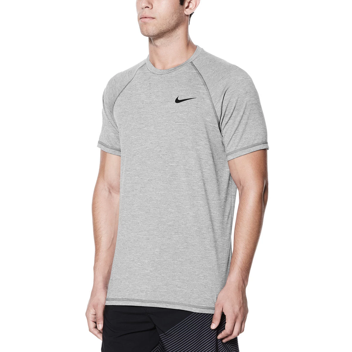 Nike Swim Men's Hydroguard Heather Short Sleeve T-Shirt 3 Nike Swim Men's Hydroguard Heather Short Sleeve T-Shirt