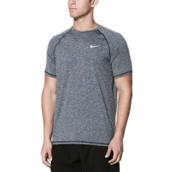 Nike Swim Men's Hydroguard Heather Short Sleeve T-Shirt 11 Nike Swim Men's Hydroguard Heather Short Sleeve T-Shirt -Ski clothing for me! ness8534 489 navy final