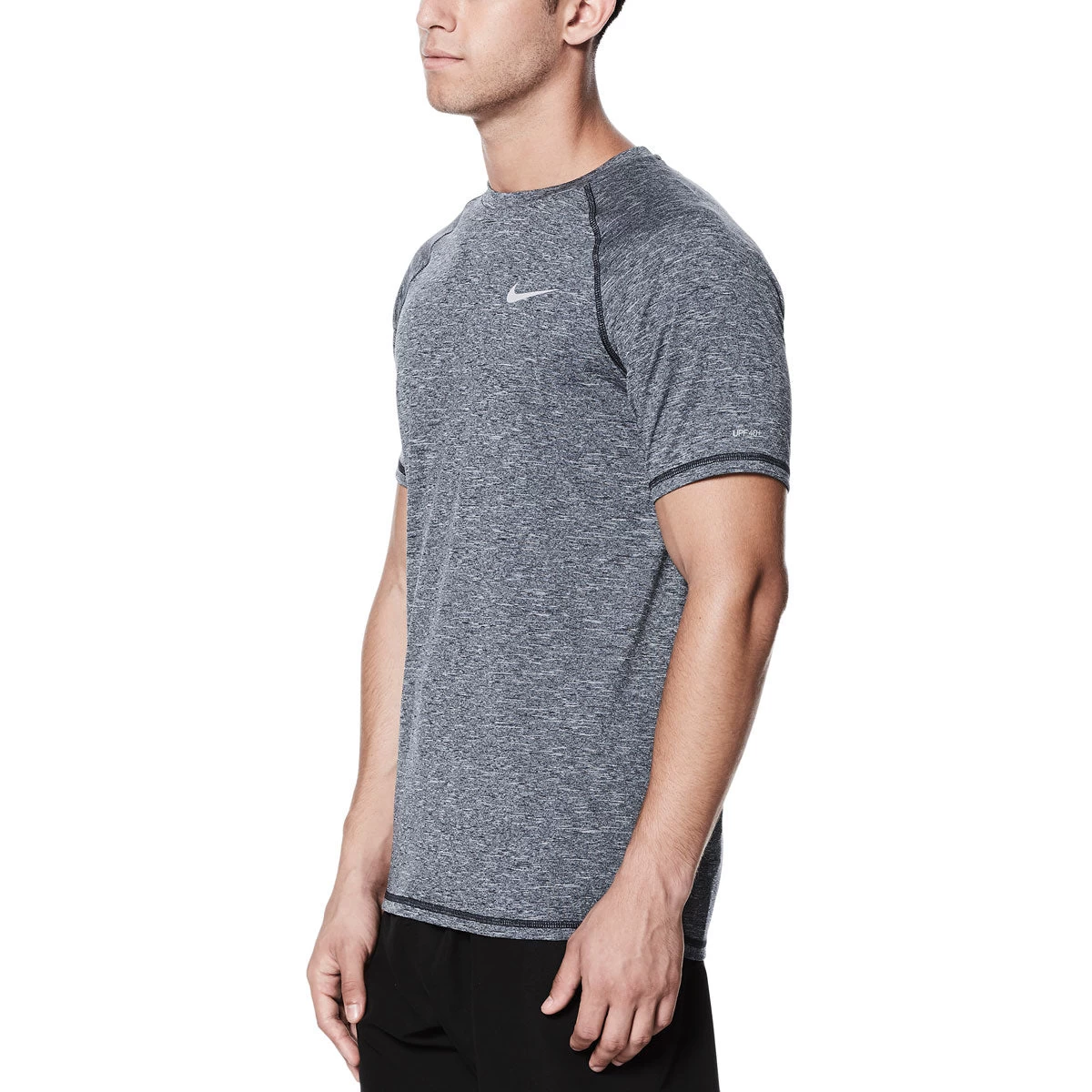 Nike Swim Men's Hydroguard Heather Short Sleeve T-Shirt 6 Nike Swim Men's Hydroguard Heather Short Sleeve T-Shirt - Image 4
