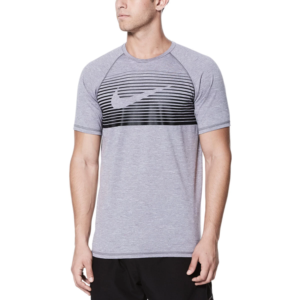 Nike Swim Men's Beam Hydroguard Short Sleeve T-Shirt 4 Nike Swim Men's Beam Hydroguard Short Sleeve T-Shirt - Image 2
