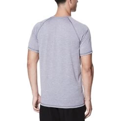 Nike Swim Men's Beam Hydroguard Short Sleeve T-Shirt 12 Nike Swim Men's Beam Hydroguard Short Sleeve T-Shirt -Ski clothing for me! ness8556 071 gunsmoke gallery1 final