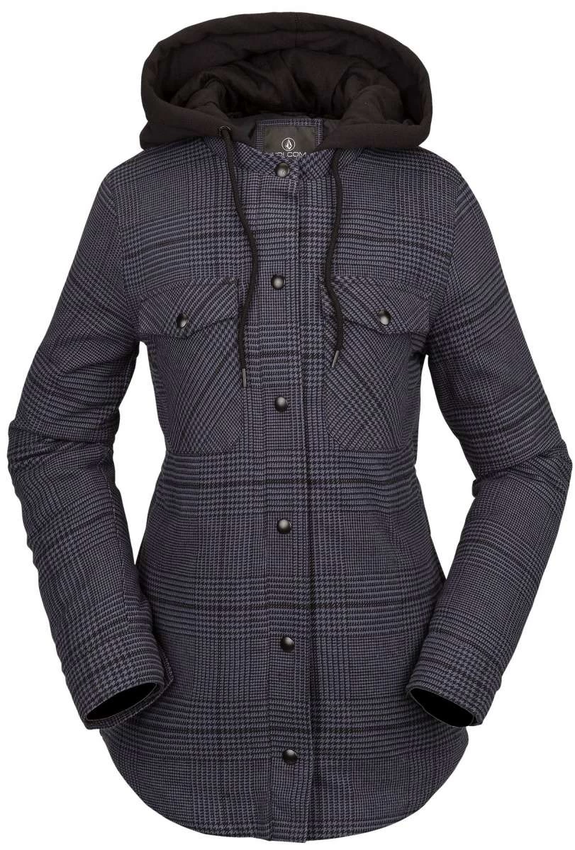 Volcom Ladies Hooded Flannel Jacket 2022-2023 5 Volcom Ladies Hooded Flannel Jacket 2022-2023 - Image 3